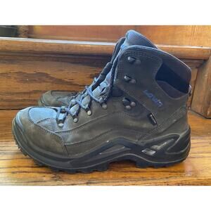 LOWA RENEGADE GTX MID Dark Gray Leather Boots GORE-TEX Men’s Size 9